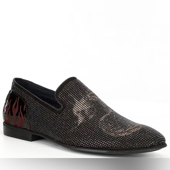 Section X Men's Size 12 New Loafer Shoes Saint Dragon Embellished Venetian - Picture 2 of 3